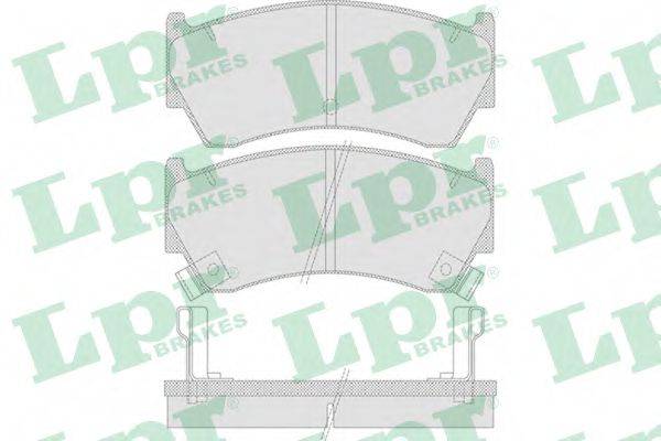LPR 05P759 Комплект гальмівних колодок, дискове гальмо
