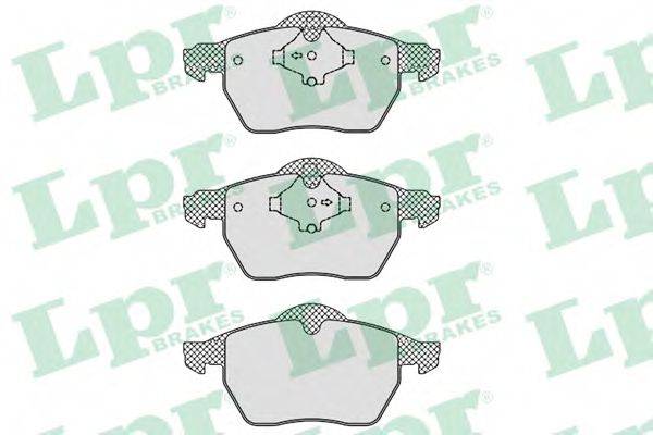 LPR 05P772 Комплект гальмівних колодок, дискове гальмо