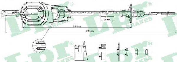 LPR C0317C Трос, управління зчепленням
