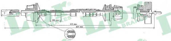 LPR C0341C Трос, управління зчепленням