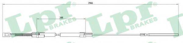 LPR C0897B Трос, стоянкова гальмівна система
