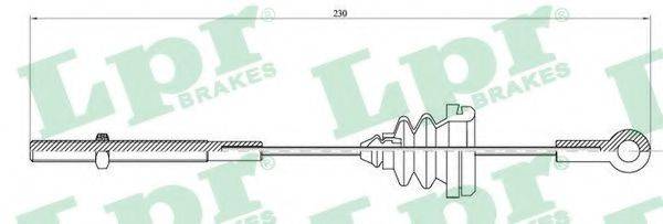 LPR C0904B Трос, стоянкова гальмівна система