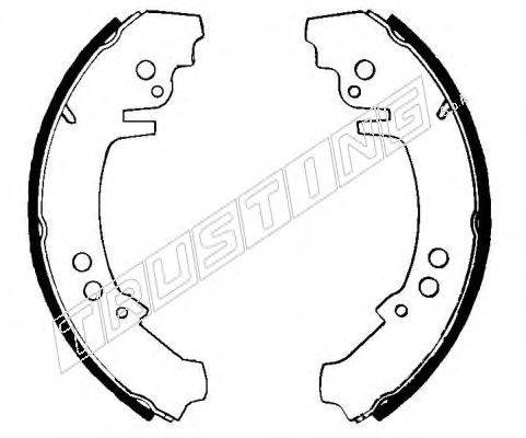 TRUSTING 034075 Комплект гальмівних колодок