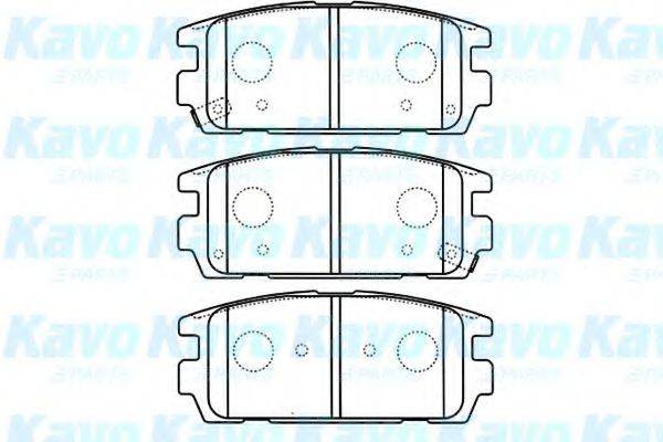 KAVO PARTS BP3022 Комплект гальмівних колодок, дискове гальмо