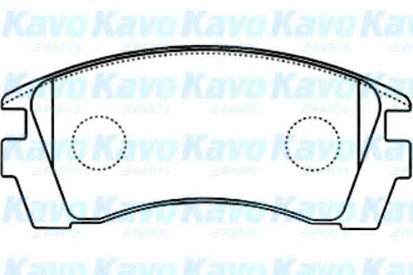 KAVO PARTS BP6592 Комплект гальмівних колодок, дискове гальмо