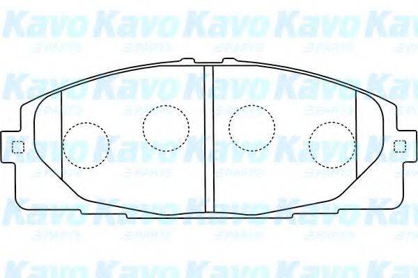 KAVO PARTS BP9107 Комплект гальмівних колодок, дискове гальмо