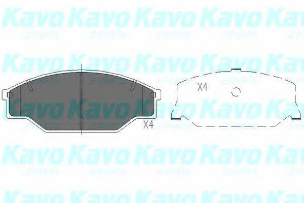 KAVO PARTS KBP9001 Комплект гальмівних колодок, дискове гальмо