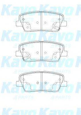 KAVO PARTS BP3039 Комплект гальмівних колодок, дискове гальмо