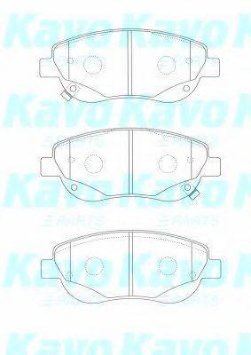 KAVO PARTS BP9133 Комплект гальмівних колодок, дискове гальмо