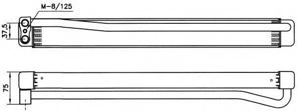 NRF 31106 масляний радіатор, моторне масло