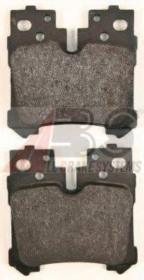 A.B.S. 37653OE Комплект гальмівних колодок, дискове гальмо