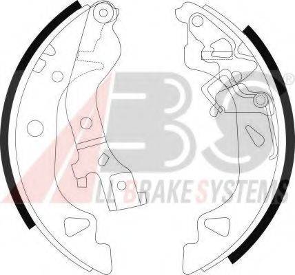 A.B.S. 9075 Комплект гальмівних колодок