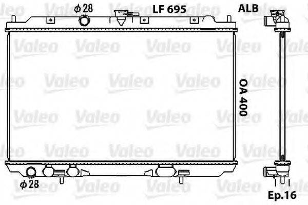 VALEO 734729 Радіатор, охолодження двигуна