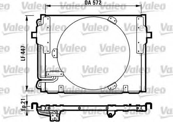 VALEO 816981 Конденсатор, кондиціонер