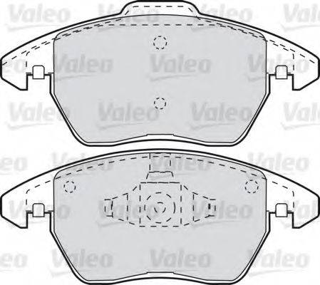 VALEO 598715 Комплект гальмівних колодок, дискове гальмо
