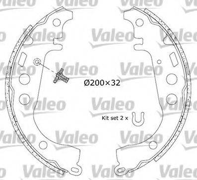 VALEO 562746 Комплект гальмівних колодок