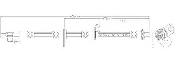 REMKAFLEX 6623 Гальмівний шланг