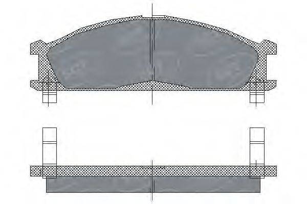 SCT GERMANY SP185PR Комплект гальмівних колодок, дискове гальмо
