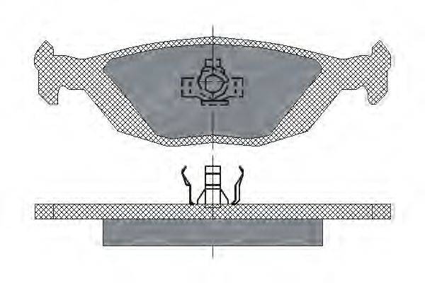 SCT GERMANY SP194PR Комплект гальмівних колодок, дискове гальмо