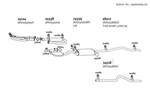 DINEX 37400001902 Система випуску ОГ