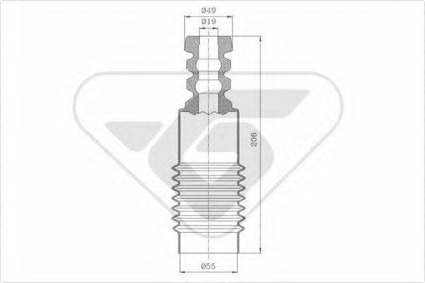 HUTCHINSON KP013 Пилозахисний комплект, амортизатор