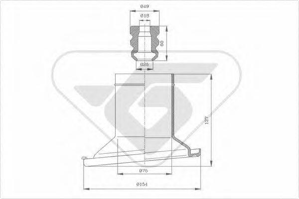 HUTCHINSON KP093 Пилозахисний комплект, амортизатор