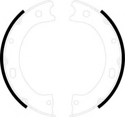 NECTO N1694 Комплект гальмівних колодок, стоянкова гальмівна система