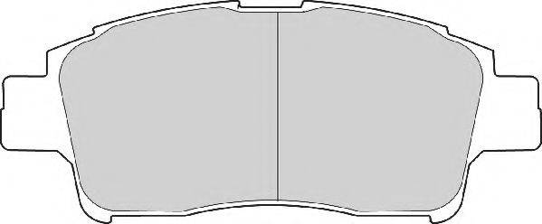 NECTO FD6870A Комплект гальмівних колодок, дискове гальмо