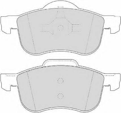 NECTO FD6855A Комплект гальмівних колодок, дискове гальмо