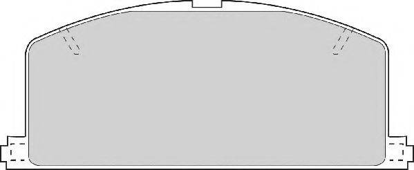 NECTO FD6200A Комплект гальмівних колодок, дискове гальмо
