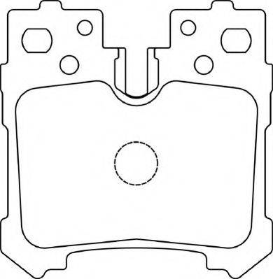 NECTO FD7415A Комплект гальмівних колодок, дискове гальмо