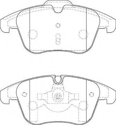 NECTO FD7384A Комплект гальмівних колодок, дискове гальмо
