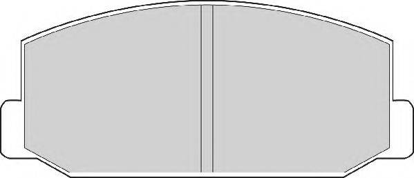 NECTO FD847A Комплект гальмівних колодок, дискове гальмо