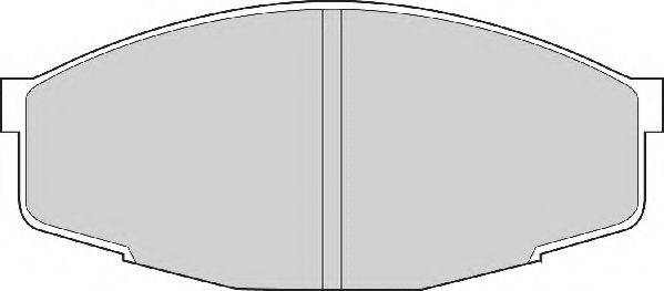 NECTO FD853A Комплект гальмівних колодок, дискове гальмо