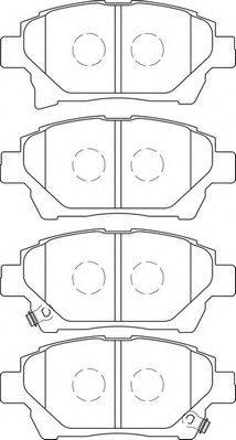 NECTO FD7437A Комплект гальмівних колодок, дискове гальмо