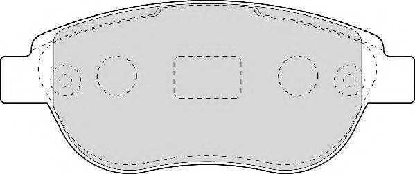 NECTO FD6948A Комплект гальмівних колодок, дискове гальмо