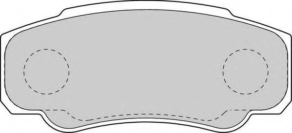 NECTO FD6897V Комплект гальмівних колодок, дискове гальмо