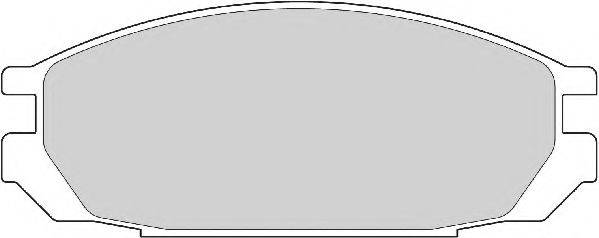 NECTO FD6905A Комплект гальмівних колодок, дискове гальмо