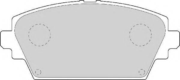 NECTO FD7039A Комплект гальмівних колодок, дискове гальмо