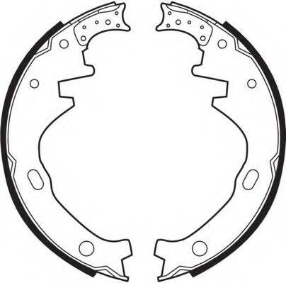 NECTO N1445 Комплект гальмівних колодок