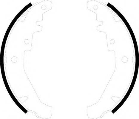 NECTO N1660 Комплект гальмівних колодок