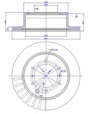CAR 1421155 гальмівний диск