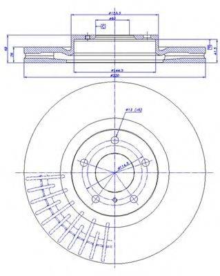 CAR 1421324 гальмівний диск
