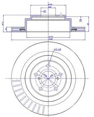 CAR 1421325 гальмівний диск