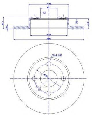CAR 142381 гальмівний диск