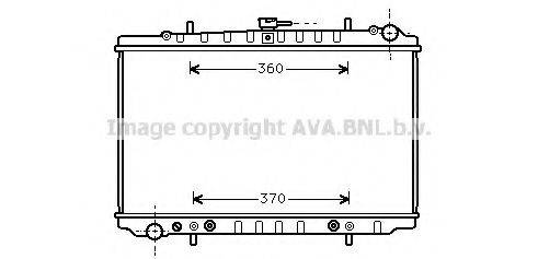 AVA QUALITY COOLING DN2034 Радіатор, охолодження двигуна