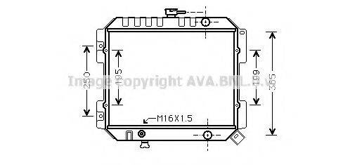 AVA QUALITY COOLING DN2141 Радіатор, охолодження двигуна