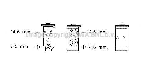 AVA QUALITY COOLING HY1363 Розширювальний клапан, кондиціонер