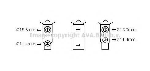 AVA QUALITY COOLING SU1093 Розширювальний клапан, кондиціонер