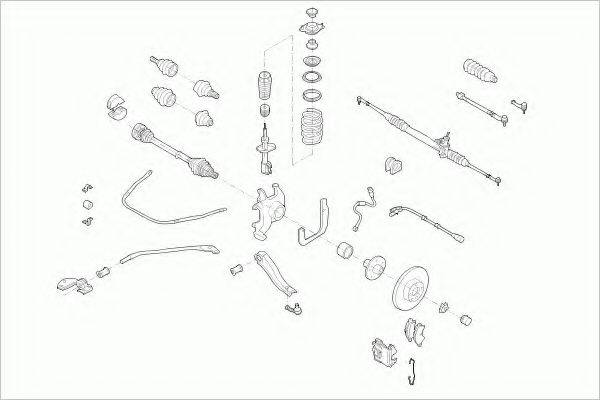 ZF PARTS OPELCORSAFZ001 Рульове управління; Підвіска колеса
